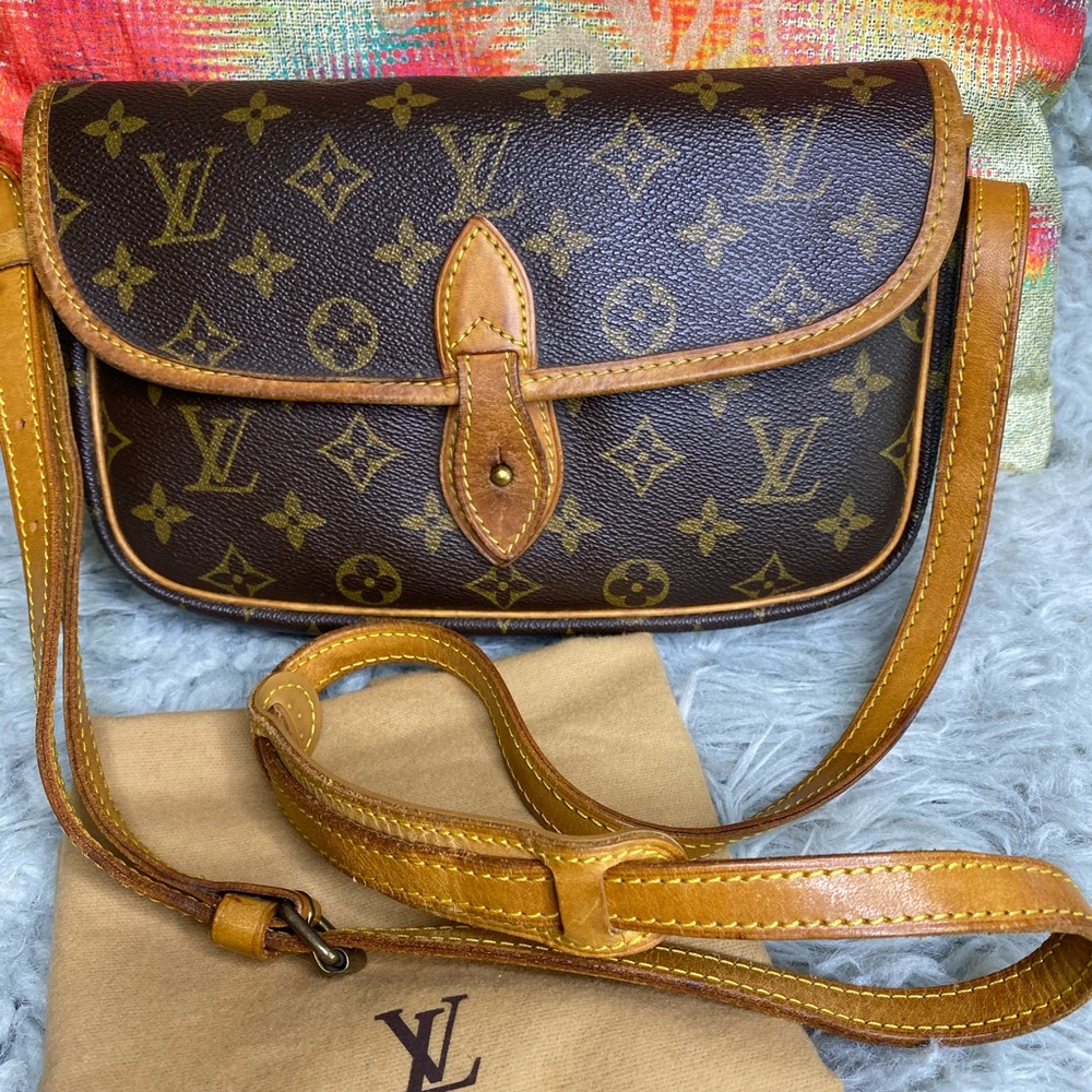 SOLD. Louis Vuitton Gibiciene sling bag